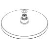 HSK Shower & Co! E98521-41-280 Round Overhead Shower Head 250x18mm, Gunmetal