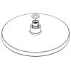 HSK Shower & Co! E98521-44-280 Round Overhead Shower Head 255x21mm Gunmetal