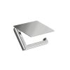Inda Claire A71260AC toilet roll holder with hinged lid brushed nickel