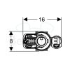 Geberit 283354KD1 Type 590-380 flush mechanism with float valve *no longer available*