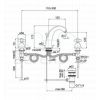 Fima Carlo Frattini Olivia F5031OR 3-gats wastafelkraan 2-greeps goud