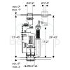 Geberit 283354KD1 Type 590-380 flush mechanism with float valve *no longer available*
