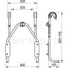 Handicare (Linido) LI2216002402 hangend frame (in hoogte verstelbaar) voor douchezitting RVS gecoat wit