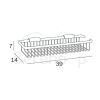 Inda Hotellerie A0453HCR soap basket chrome