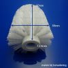 Inda R76140002 loose brush head white for toilet brush