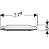 Geberit 300 Comfort 501386001 toilet seat with lid white