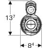 Geberit 283313215 Type 290-383 spoelmechanisme met vlotterkraan