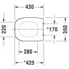 Duravit D-Code 0067310000 toiletzitting met deksel wit