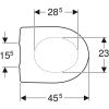 Geberit Renova 573035000 toilet seat with lid white *no longer available*
