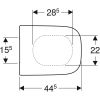 Geberit Renova Plan 500692011 toilet seat with lid white