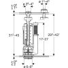 Geberit 283313215 Type 290-383 spoelmechanisme met vlotterkraan