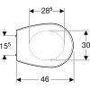 Geberit Renova 572165000 toiletzitting met deksel wit