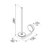 Geesa Opal Brushed Stainless Steel 917212-05 spare roll holder brushed stainless steel