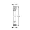 Grohe 287412432 VitalioFlex Trend doucheslang 150cm zwart - matt black