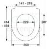 Pressalit Sway D 934000-BL6999 toiletzitting met deksel wit (OUTLET)