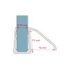 San4U Sealday SD237 sealing profile for bottom of shower door, 200cm, 8-10mm