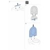 Geberit Renova Plan 573075000 toiletzitting met deksel wit