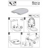 Roca Dama Compact A80178B004 toiletzitting met deksel wit