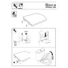 Roca Senso A801512004 toiletzitting met deksel wit