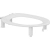 Pressalit Dania R24000 toilet seat 100mm raised without cover with splash guard white