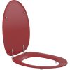 Pressalit Dania R37035-D92999 toiletzitting met deksel rood (RAL 3003)