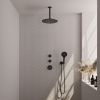 Brauer Carving 5-S-108 thermostatic concealed rain shower SET 12 matt black