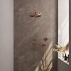 Brauer Edition 5-GK-030 thermostatic concealed rain shower SET 08 copper brushed PVD