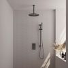 Brauer Edition 5-GM-067 thermostatic concealed rain shower 3-way diverter SET 42 gunmetal brushed PVD