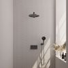 Brauer Edition 5-GM-167 thermostatic concealed rain shower with push buttons SET 56 gunmetal brushed PVD