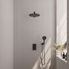 Brauer Edition 5-S-059 thermostatische inbouw regendouche 3-weg omstelling SET 32 mat zwart