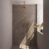Brauer Carving 5-GG-125 thermostatic concealed rain shower 3-way diverter SET 29 gold brushed PVD