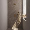 Brauer Carving 5-GG-129 thermostatic concealed rain shower 3-way diverter SET 33 gold brushed PVD