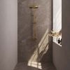 Brauer Edition 5-GG-007-3 surface-mounted thermostatic rain shower SET 03 gold brushed PVD