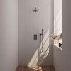 Brauer Edition 5-GM-052 thermostatische inbouw regendouche 3-weg omstelling SET 25 gunmetal geborsteld PVD