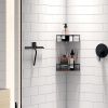Smedbo Sideline DB2140 shower wiper with adhesive holder black stainless steel