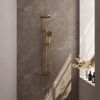 Brauer Carving 5-GG-087-2 surface-mounted thermostatic rain shower SET 02 gold brushed PVD