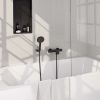 Brauer Carving 5-S-085-4 Aufputz-Badewanne Thermostatarmatur SET 04 mattschwarz