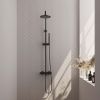 Brauer Carving 5-S-087-1 surface-mounted thermostatic rain shower SET 01 matte black