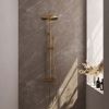 Brauer Edition 5-GG-007-3 surface-mounted thermostatic rain shower SET 03 gold brushed PVD