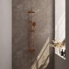 Brauer Edition 5-GK-007-2 surface-mounted thermostatic rain shower SET 02 copper brushed PVD