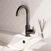 Brauer Edition 5-GM-003-R2 high surface-mounted basin mixer with swivel round spout model B gunmetal brushed PVD