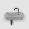 Clou Vale CL033216101R fountain 38x19cm with tap hole right matt gray ceramic