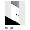 Kermi 6031698 glass seal door section vertical 200cm