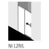 Kermi 6031698 glass seal door section vertical 200cm