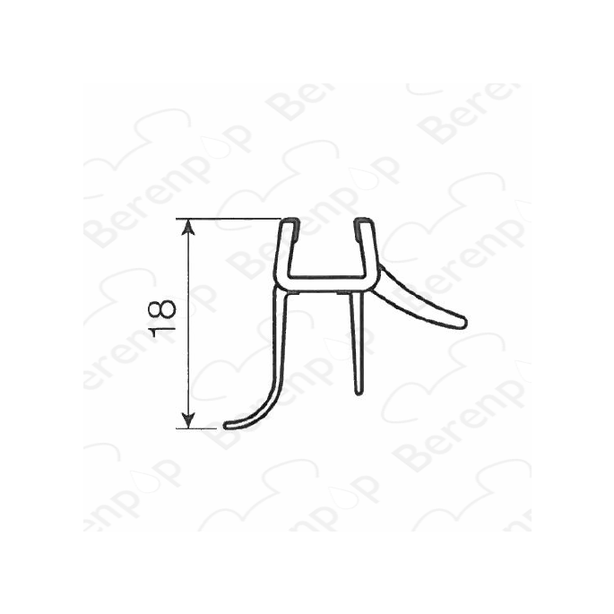 Artweger Twistline 5TZ205 lekstrip set 1 horizontaal