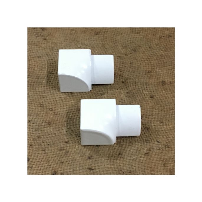 Blanke 354-950-125 kwart-rond-profiel binnenhoek 12,5mm aluminium wit (2st) (OUTLET)
