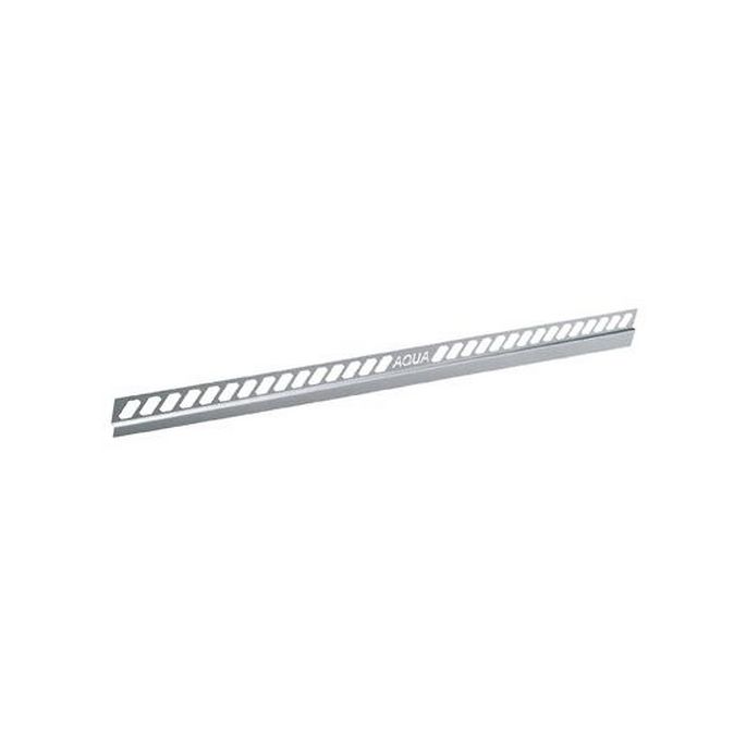 Blanke Aqua Keil Wand 840280B080L afsluitprofiel 2000x8x40mm links RVS geborsteld