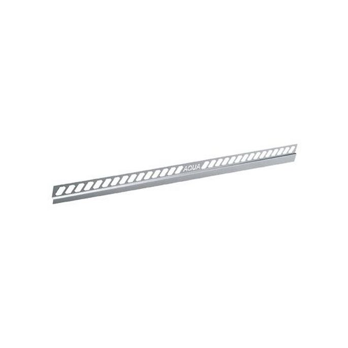 Blanke Aqua Keil Wand 8402856125L afsluitprofiel 2000x12,5x40mm links mat zwart