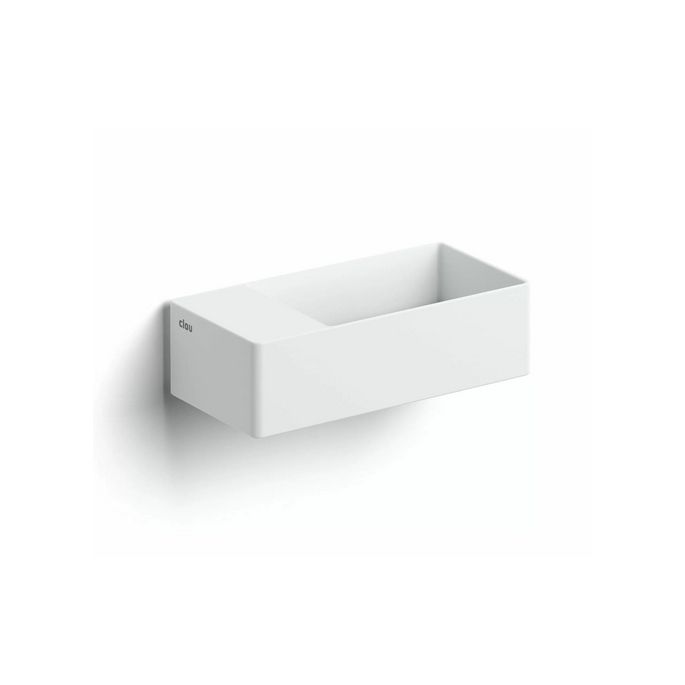Clou New Flush 3 CL031343202 fontein 35x18cm met vlakke afvoerplaat aluite mat wit