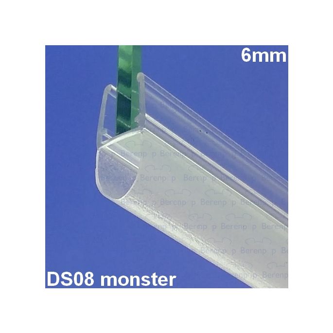 Exa-Lent Universelles Musterstück aus Duschgummi Typ DS08 - 2cm Länge und geeignet für Glasstärke 6mm - 1 Balg von 12mm (Kugel)